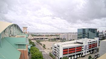 Weather camera view of Minute Maid Park.
