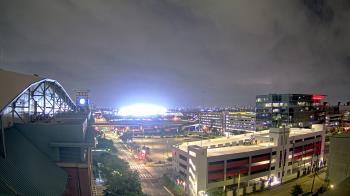 Weather camera view of Minute Maid Park.