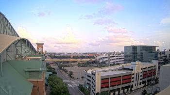 Weather camera view of Minute Maid Park.