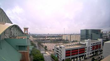 Weather camera view of Minute Maid Park.