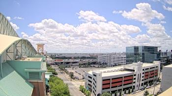 Weather camera view of Minute Maid Park.