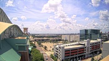 Weather camera view of Minute Maid Park.