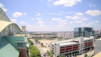 Weather camera view of Minute Maid Park.