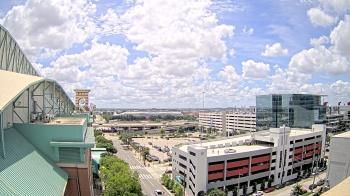 Weather camera view of Minute Maid Park.