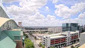 Weather camera view of Minute Maid Park.