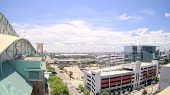 Weather camera view of Minute Maid Park.