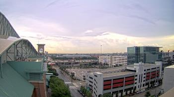 Weather camera view of Minute Maid Park.
