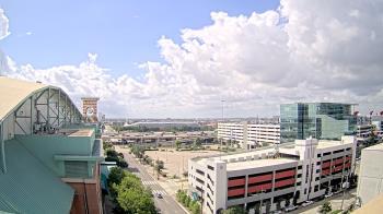 Weather camera view of Minute Maid Park.