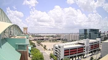Weather camera view of Minute Maid Park.