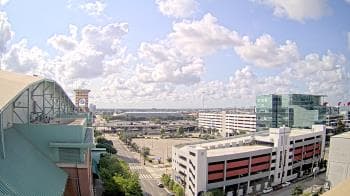 Weather camera view of Minute Maid Park.