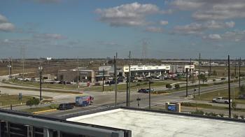 Weather camera view of Iowa Colony Police Department.