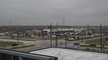 Weather camera view of Iowa Colony Police Department.