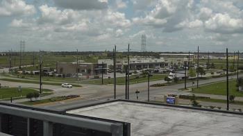 Weather camera view of Iowa Colony Police Department.