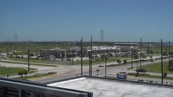 Weather camera view of Iowa Colony Police Department.