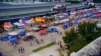 Weather camera view of Iowa State Fair Grounds.