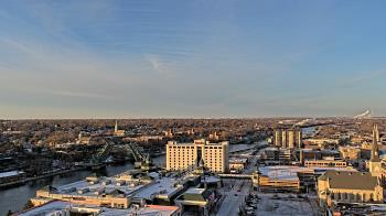 Weather camera view of County of Will.