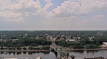 Weather camera view of County of Will.