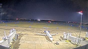 Weather camera view of Lake Charles Rgnl Arpt terminal bldg.