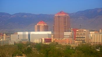 Weather camera view of KOB-TV.