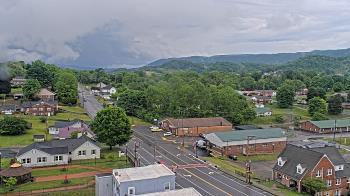 Weather camera view of Russell County Courthouse.