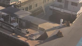 Weather camera view of Lake Powell Resorts and Marinas - Wahweap Marina.