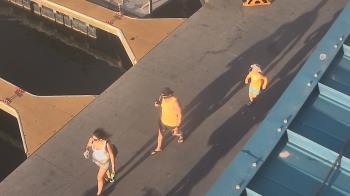Weather camera view of Lake Powell Resorts and Marinas - Wahweap Marina.