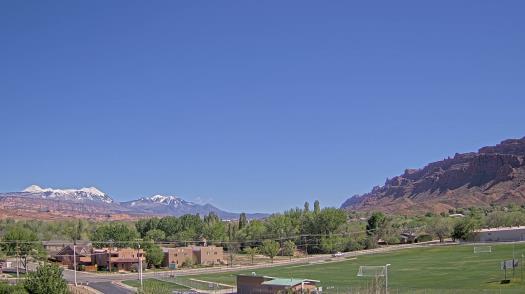 Weather camera view of Grand County HS.
