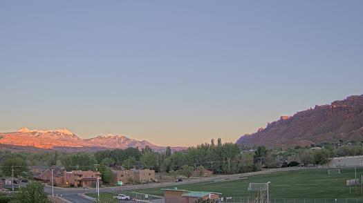 Weather camera view of Grand County HS.