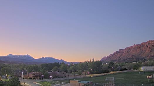 Weather camera view of Grand County HS.