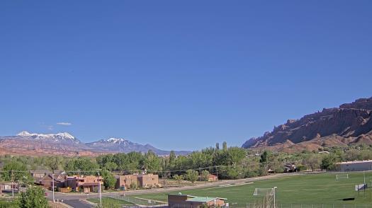 Weather camera view of Grand County HS.