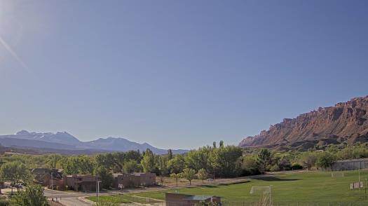 Weather camera view of Grand County HS.
