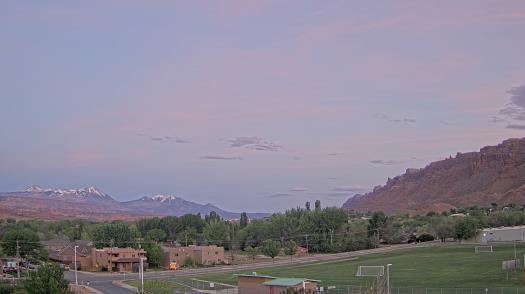 Weather camera view of Grand County HS.