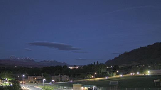 Weather camera view of Grand County HS.