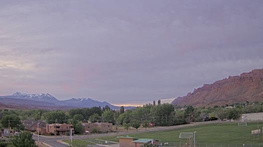 Weather camera view of Grand County HS.