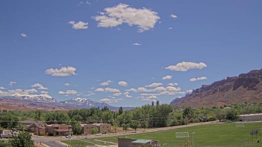 Weather camera view of Grand County HS.