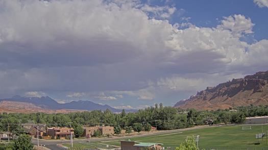 Weather camera view of Grand County HS.