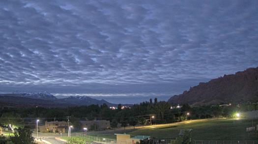 Weather camera view of Grand County HS.