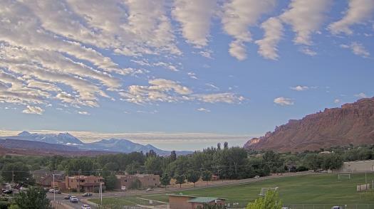 Weather camera view of Grand County HS.