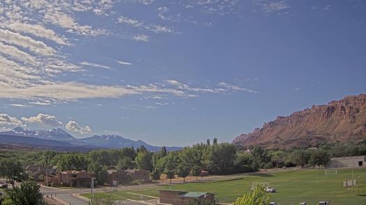 Weather camera view of Grand County HS.