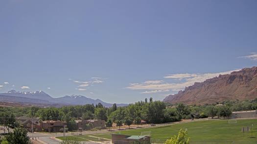 Weather camera view of Grand County HS.