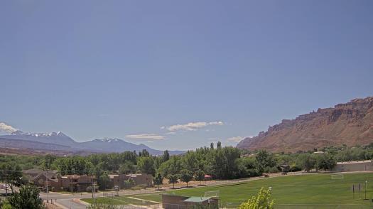 Weather camera view of Grand County HS.