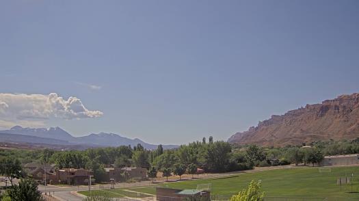 Weather camera view of Grand County HS.