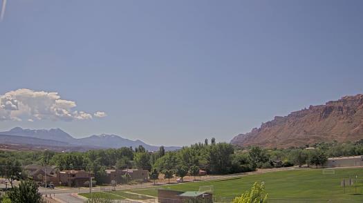 Weather camera view of Grand County HS.