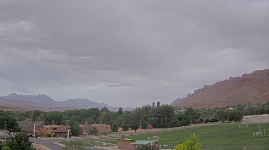 Weather camera view of Grand County HS.