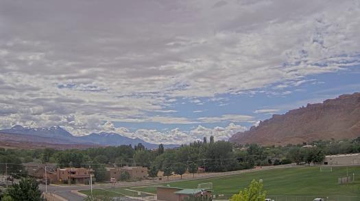 Weather camera view of Grand County HS.