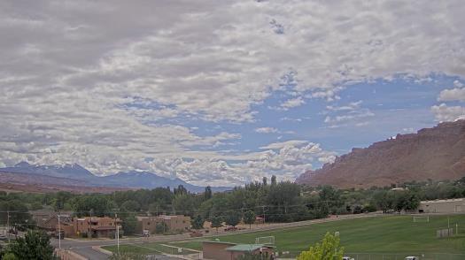 Weather camera view of Grand County HS.