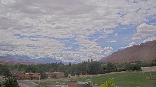 Weather camera view of Grand County HS.