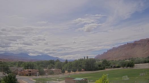 Weather camera view of Grand County HS.