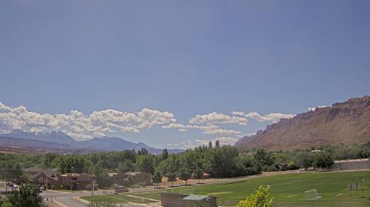 Weather camera view of Grand County HS.