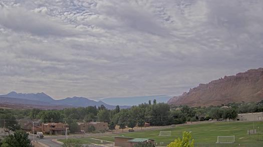 Weather camera view of Grand County HS.